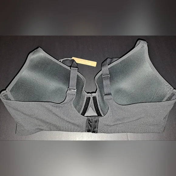 💕SKIMS Fits Everybody Lightly lined Underwire Plunge Scoop Bra Black Onyx 44DD - Picture 6 of 11